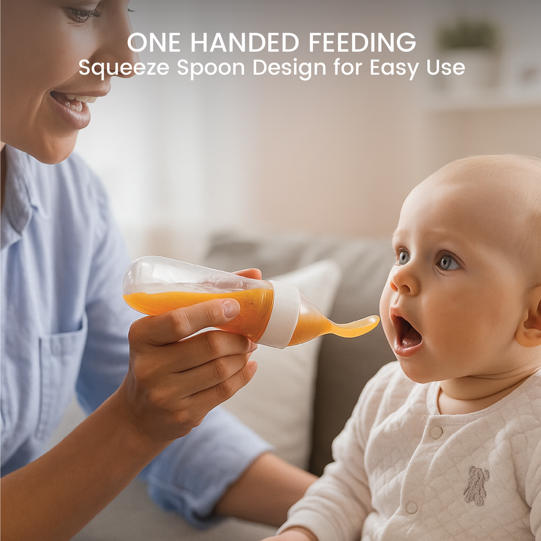 Bottle Feeder with a Spoon