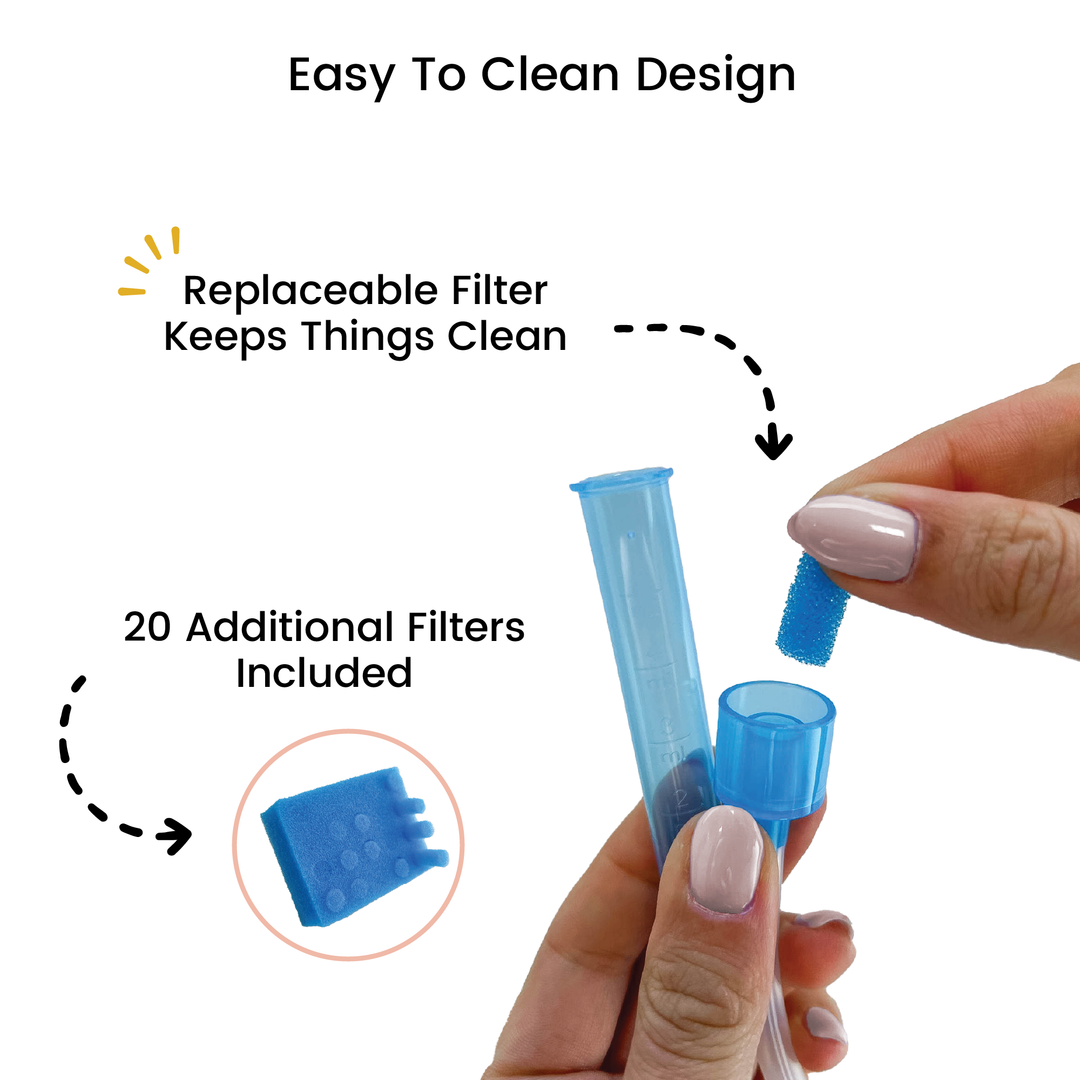 Nasal Aspirator Kit, includes Nose Tip, Mouthpiece, Tube and Filters