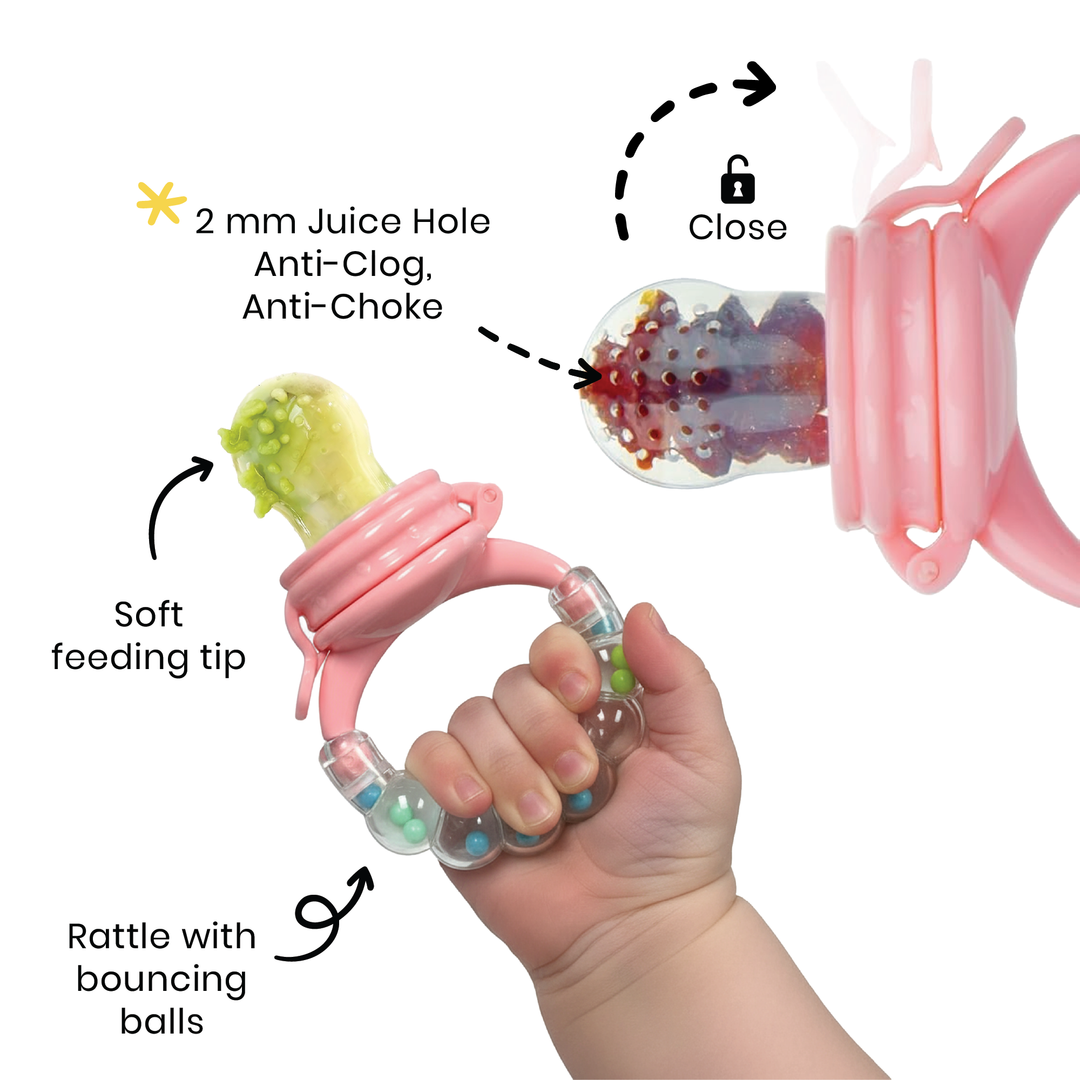 Self Feeder and Rattle- Set of 2