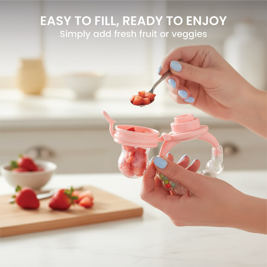 Self Feeder and Rattle- Set of 2