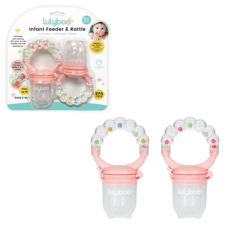 Self Feeder and Rattle- Set of 2