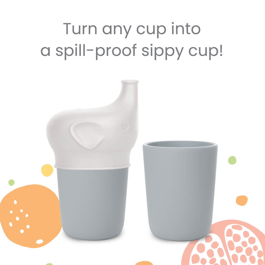 SILICONE SIPPY CUP LIDS - 2 pack