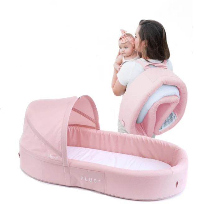 Lulyboo Lounge Plus+: Blush Portable Toddler Travel Lounge