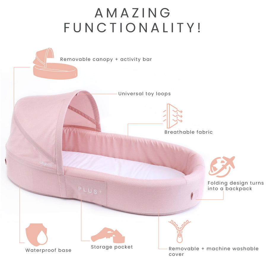 Indoor / Outdoor Cuddle & Play Lounge PLUS+ - Blush