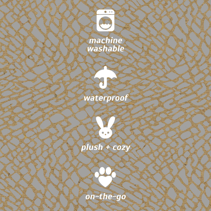 lulyzoo toddler lounge - machine-washable, waterproof, portable