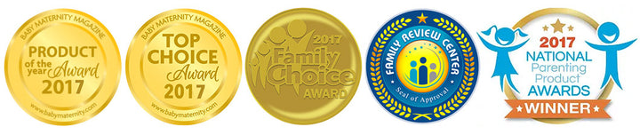 Lulyboo Earns 2017 Family Choice, Family Review Center, Baby Maternity, and National Parenting Product Awards