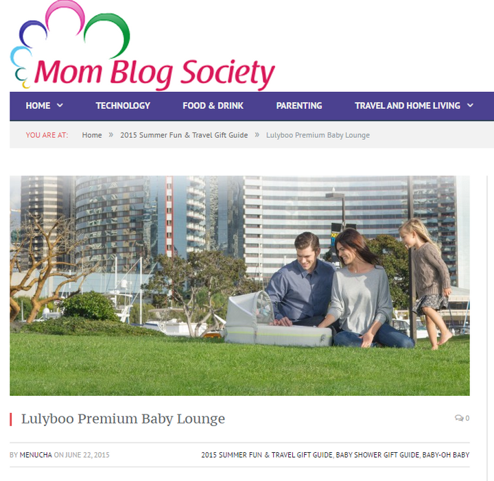 Mom Blog Society emphasized LulyBoo Premium Baby Lounge’s coziness