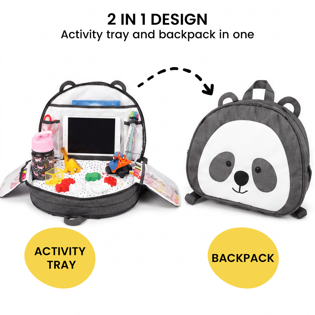 Lulyboo Toddler Travel Activity Tray Panda