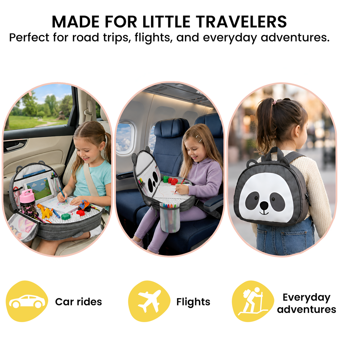 Lulyboo Toddler Travel Activity Tray Panda