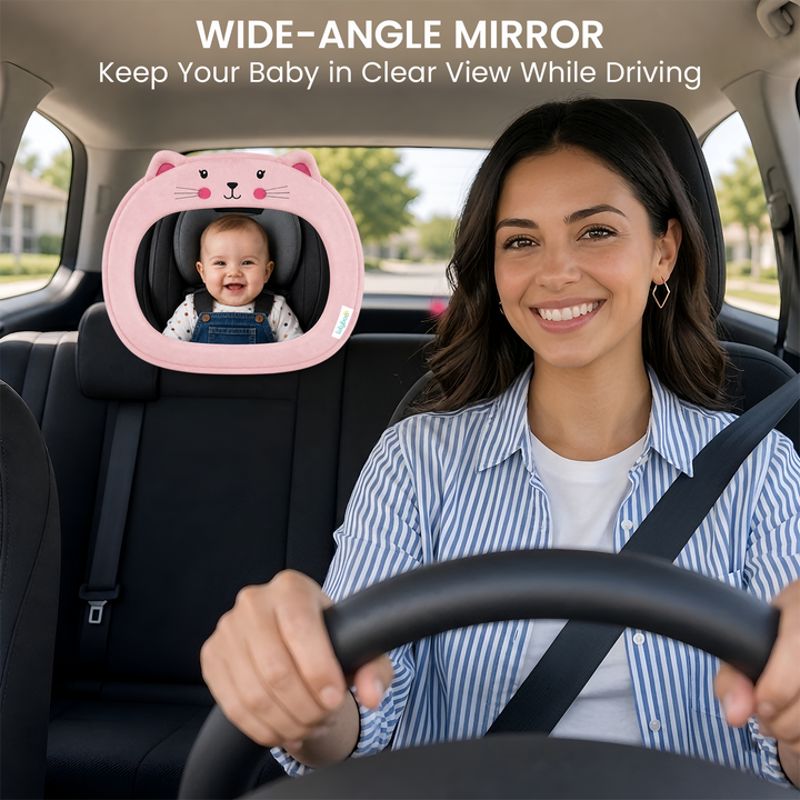 Back Seat Baby Car Mirror Cat