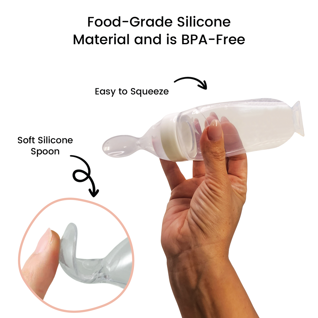 Bottle Feeder with a Spoon