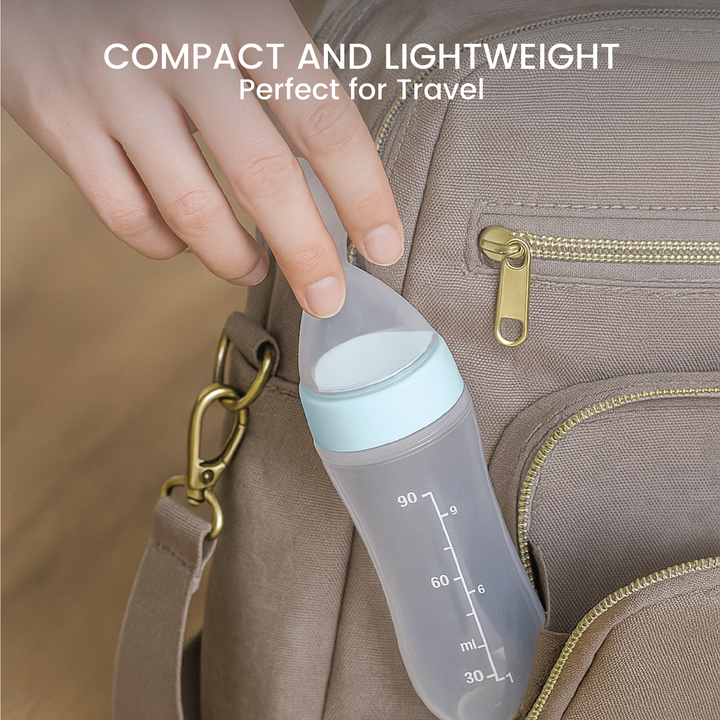 Bottle Feeder with a Spoon