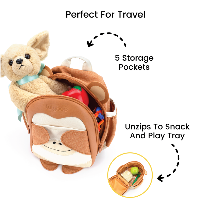 Lulyboo Toddler Backpack Monkey
