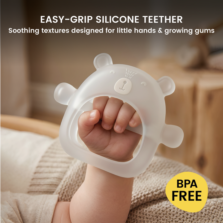 Silicone Bear Teether – Set of 2