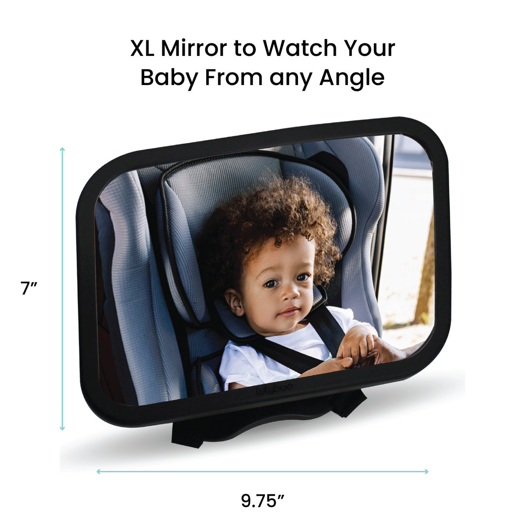 360° Rotation Large Backseat Baby Car Mirror