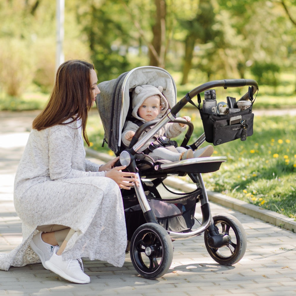 Stroller Organizer with Clip On Removable Wallet