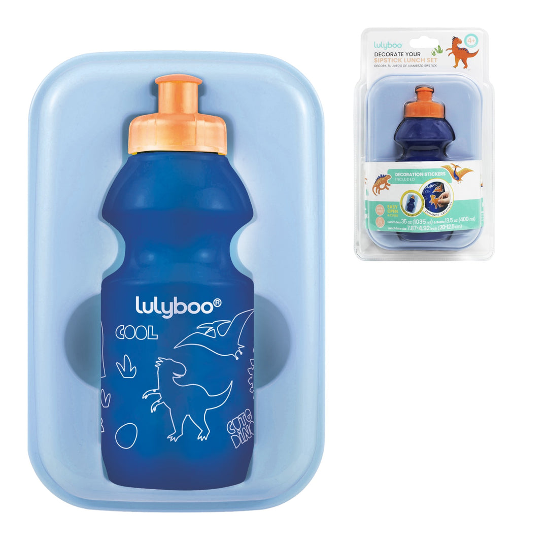 Lunchbox and Bottle Set with Stickers