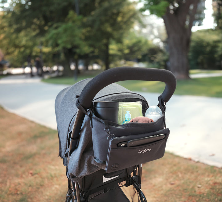 Stroller Organizer with Clip On Removable Wallet