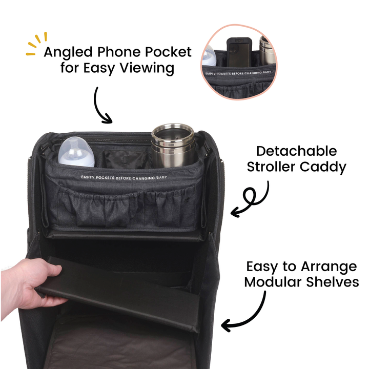 Diaper Cubby in Black