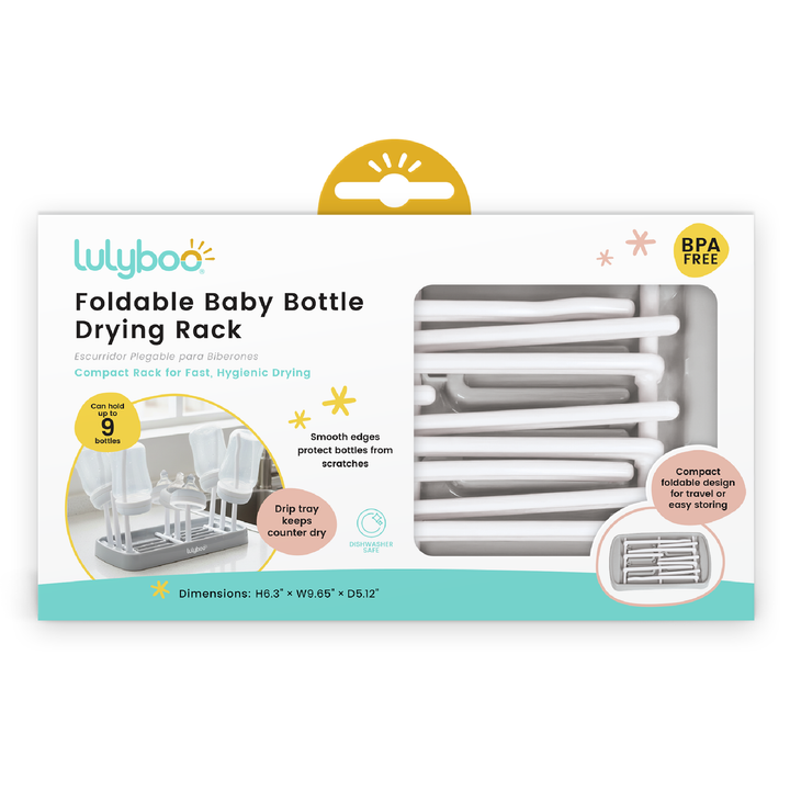 Lulyboo Foldable Baby Bottle Drying Rack