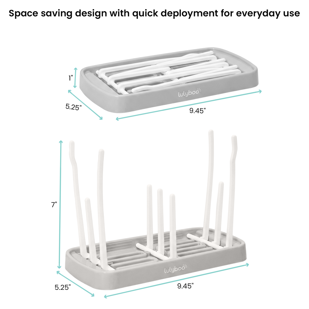 Lulyboo Foldable Baby Bottle Drying Rack