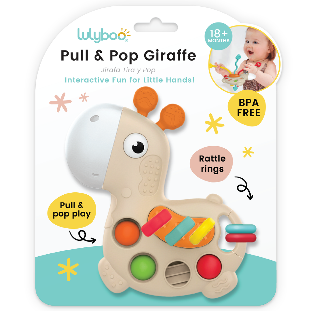Pull & Pop Giraffe Sensory Toy