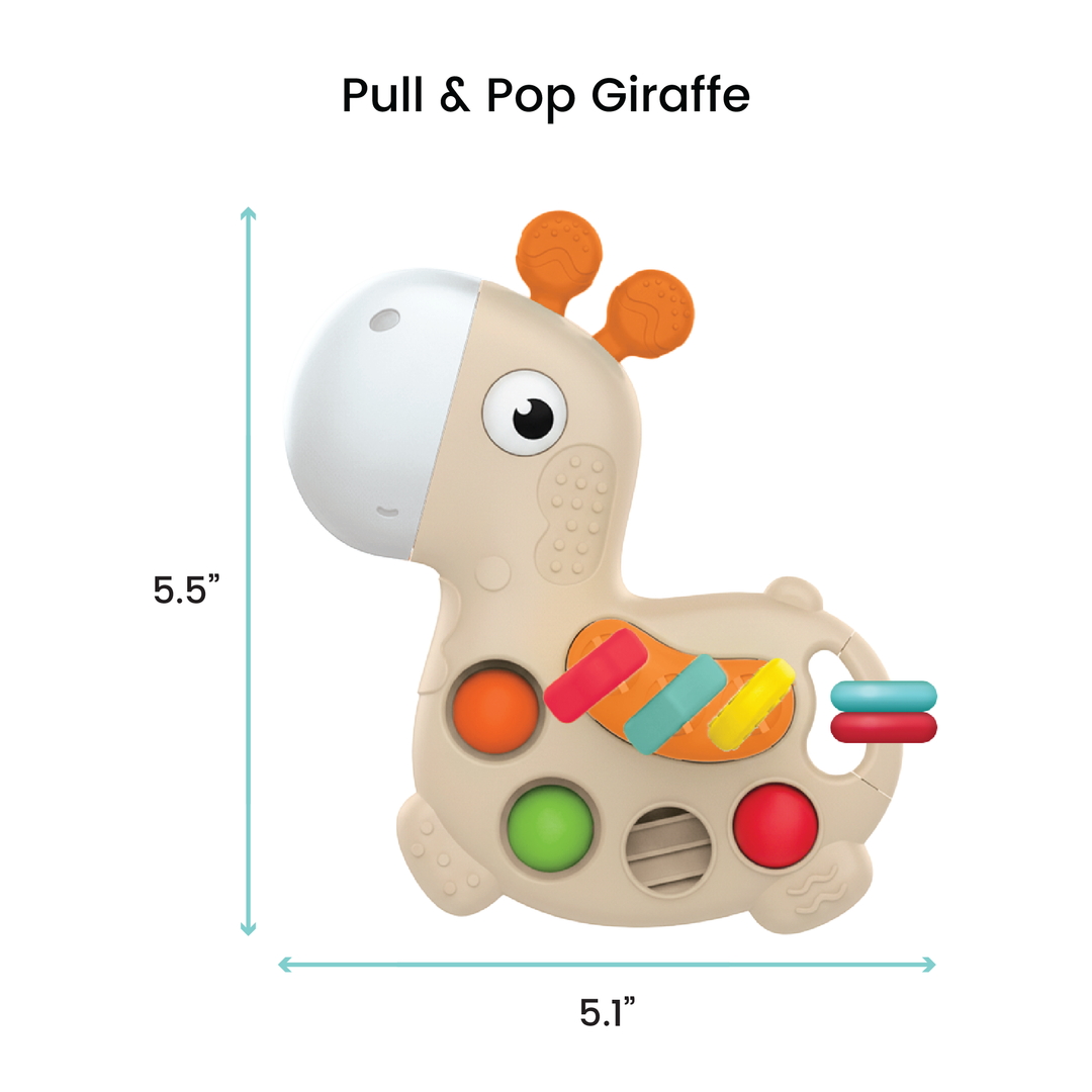 Pull & Pop Giraffe Sensory Toy