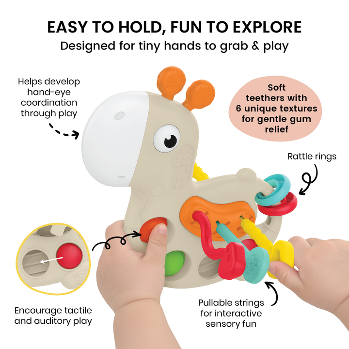 Pull & Pop Giraffe Sensory Toy