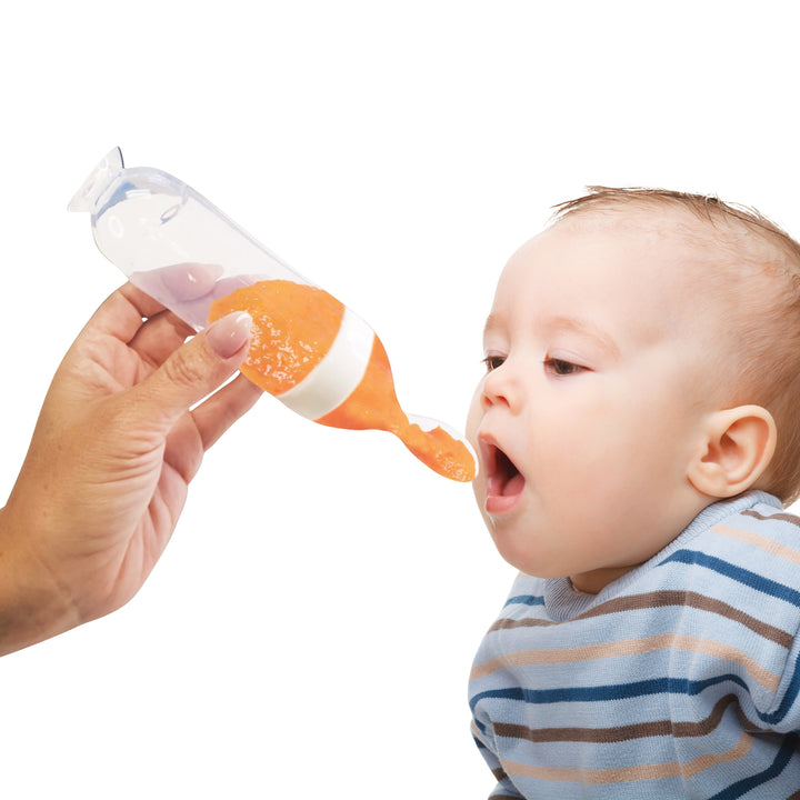 Bottle Feeder with a Spoon