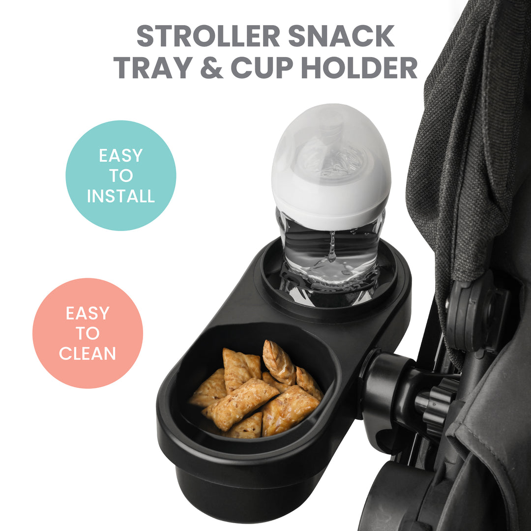 Stroller Snack Tray and Cup Holder