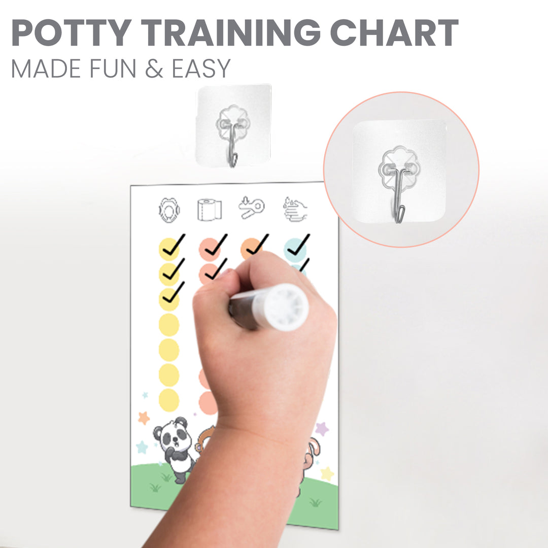 Potty Training Seat with a Ladder & Tracking Chart