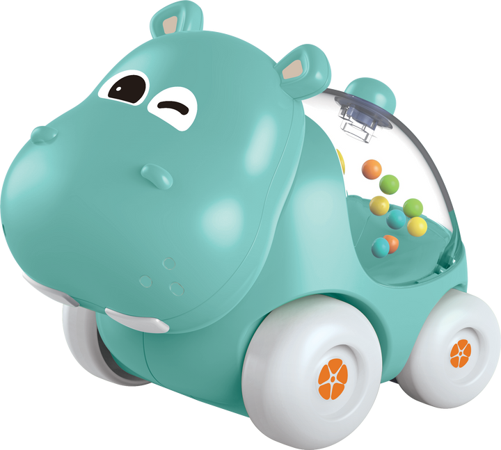 Cartoon Hippo Sliding Car