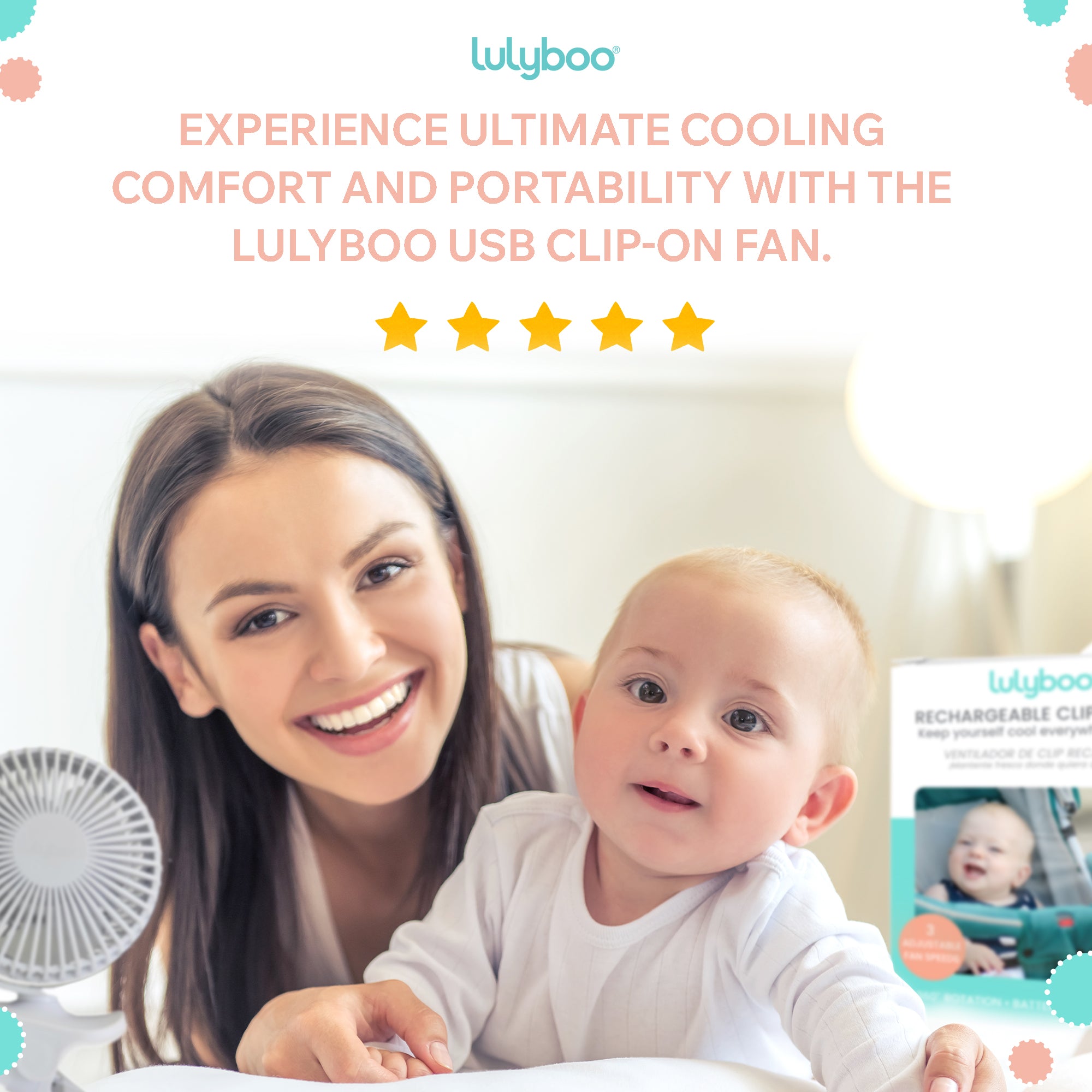 Lulyboo Rechargeable Clip-on Fan