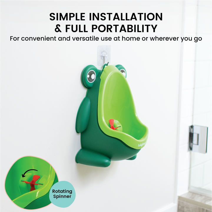 Frog Potty Training Urinal with Spinner Target