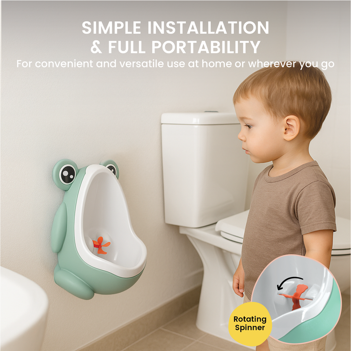 Frog Potty Training Urinal with Spinner Target