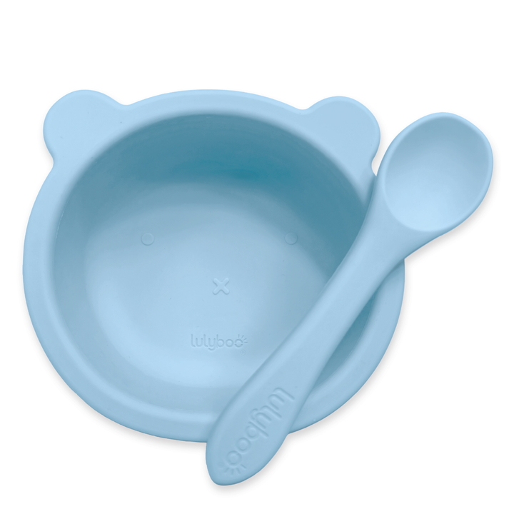 Silicone Bear Suction Bowl & Spoon Set