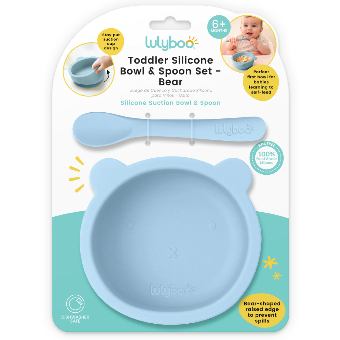 Silicone Bear Suction Bowl & Spoon Set