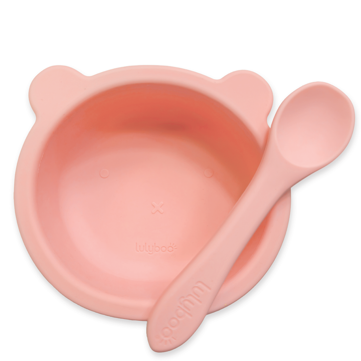 Silicone Bear Suction Bowl & Spoon Set