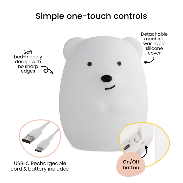 Lulyboo Snuggle Glow Night Light – Bear