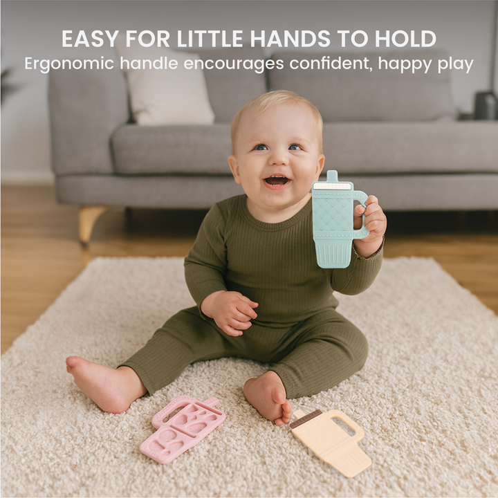 Sip & Soothe Silicone Teether 3-pack