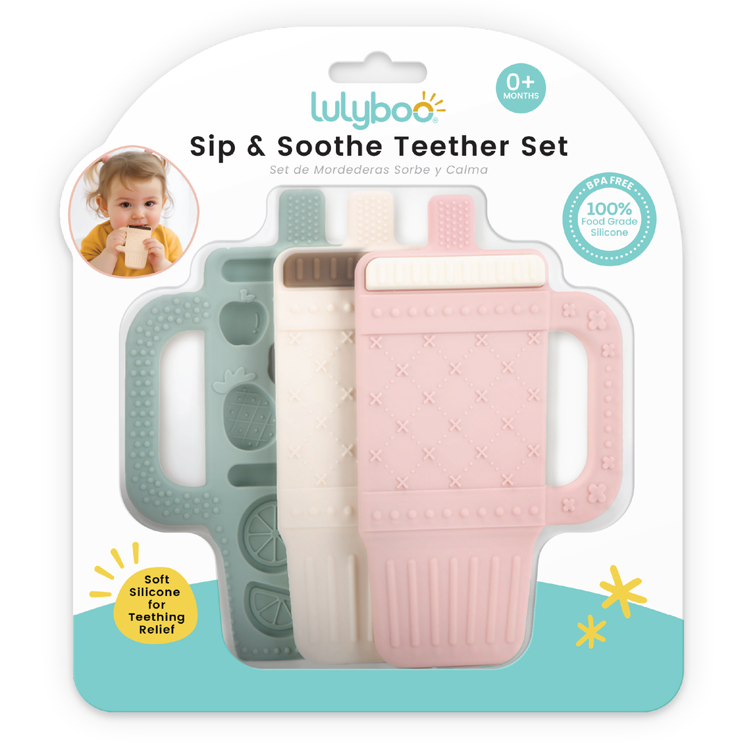 Sip & Soothe Silicone Teether 3-pack