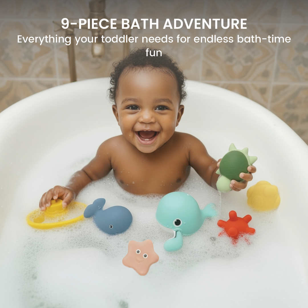Splash & Play Bath Gift Set – 9-Piece Bath Toy Collection