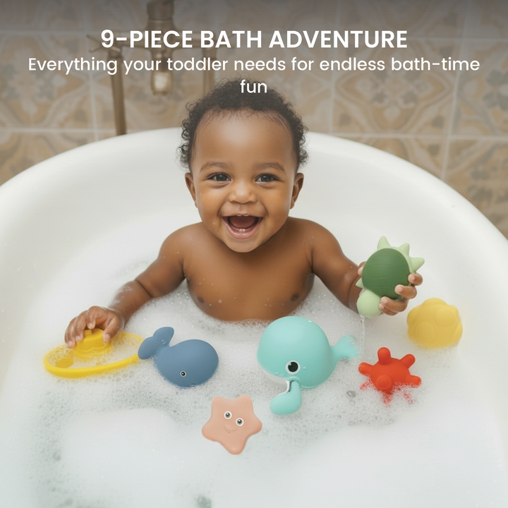 Splash & Play Bath Gift Set – 9-Piece Bath Toy Collection