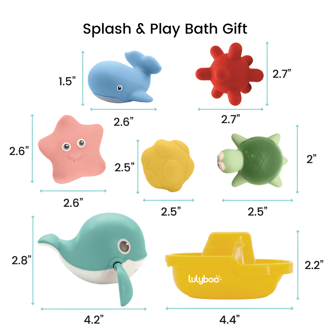 Splash & Play Bath Gift Set – 9-Piece Bath Toy Collection