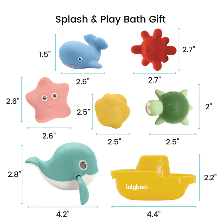 Splash & Play Bath Gift Set – 9-Piece Bath Toy Collection