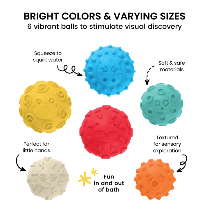 Sensory Texture Balls: 6-Piece Set