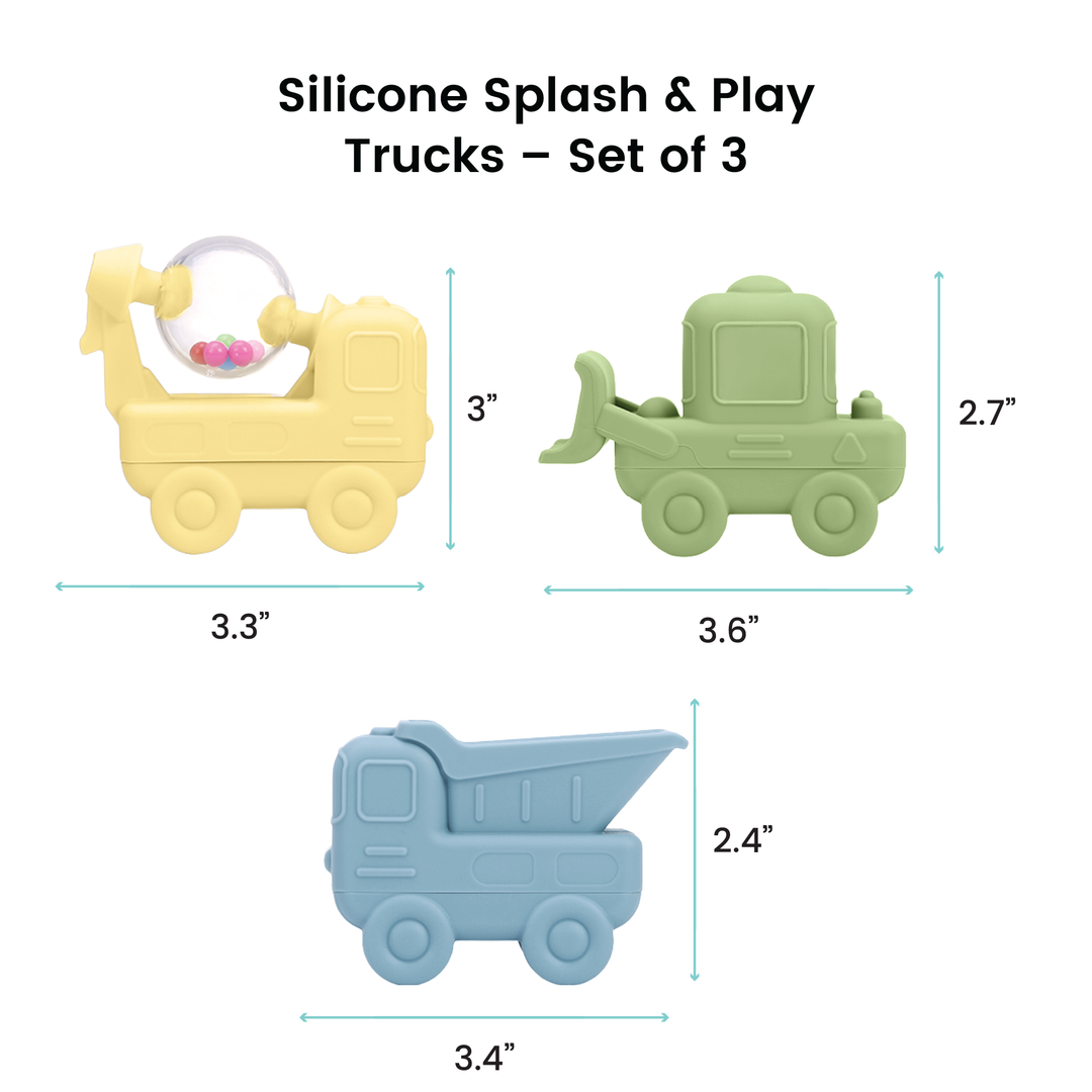 Bath Squirting Trucks – Set of 3