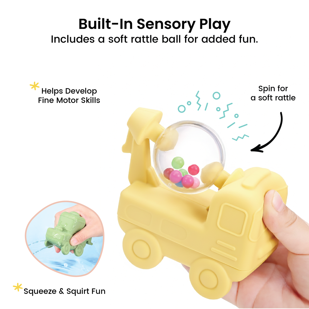 Bath Squirting Trucks – Set of 3