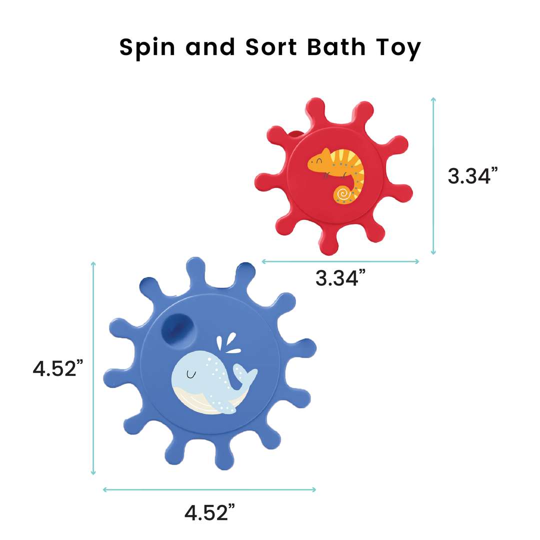 Lulyboo Spin & Sort Bath Toy
