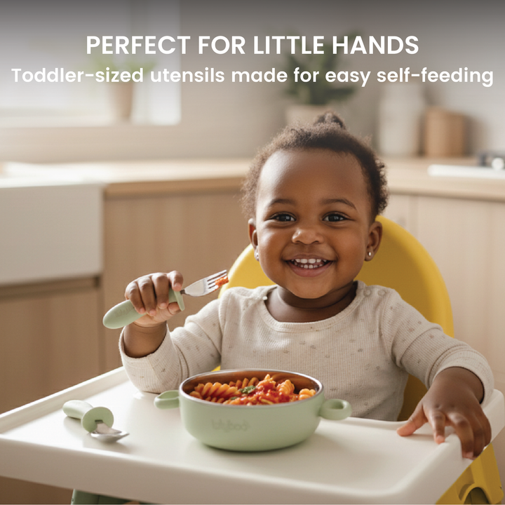 Silicone & Stainless Steel Feeding Set